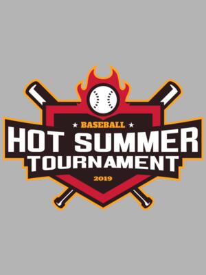 Hot Summer Tournament Baseball logo 01