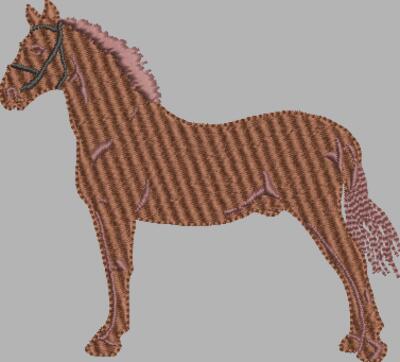 Pferd 100 x 90 mm